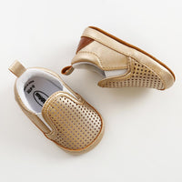 Unisex Hollow Out Slip-on Soft Solid Flats Baby Shoes Wholesale - PrettyKid