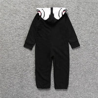 Baby Holloween Skull Print Long Sleeve Bodysuit - PrettyKid