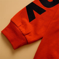 Toddler Boy Hooded Letter Color Block Tracksuit Kids Wholesale Clothing - PrettyKid