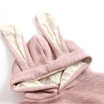 Baby Hooded Long Sleeve Bunny Ear Romper - PrettyKid