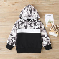 Girls Hooded Long Sleeve Camo Printed Top & Pants British School Boy - PrettyKid