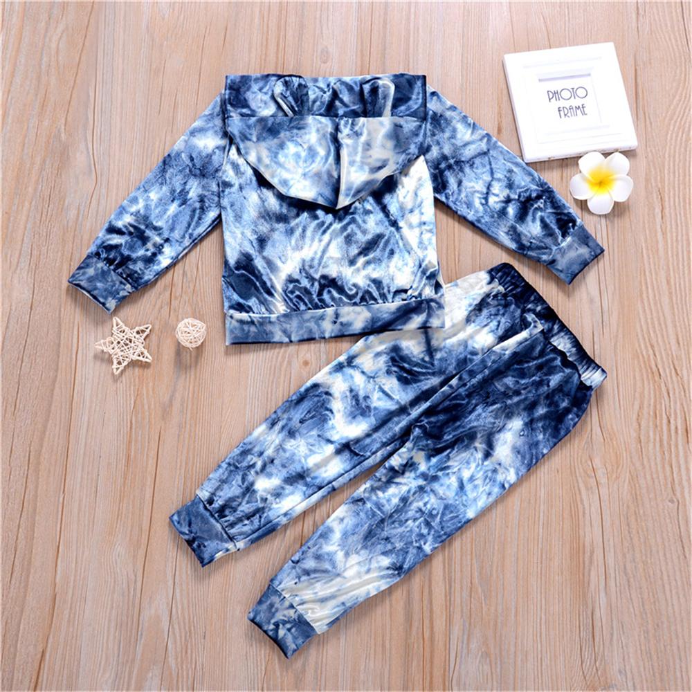 Boys Hooded Long Sleeve Tie Dye Jumper & Pants Wholesale Boy Boutique Clothing - PrettyKid