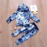 Boys Hooded Long Sleeve Tie Dye Jumper & Pants Wholesale Boy Boutique Clothing - PrettyKid