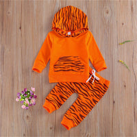 Baby Unisex Hooded Long Sleeve Tiger Cosplay Top & Pants Wholesale Baby - PrettyKid