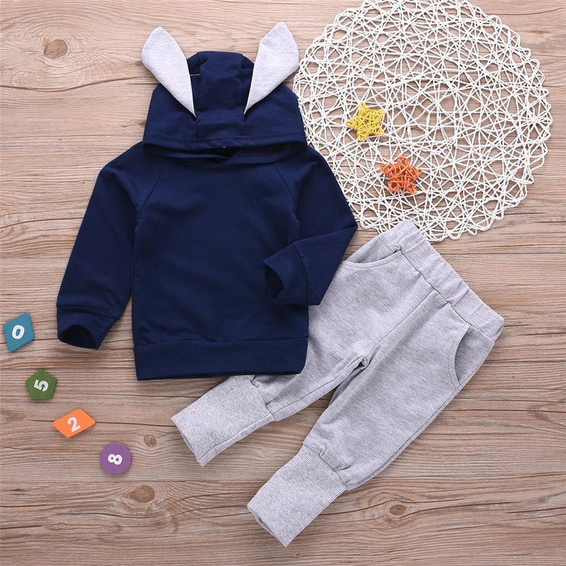 Toddler Boys Hooded Long Sleeve Top & Pants Wholesale Boys Clothes - PrettyKid