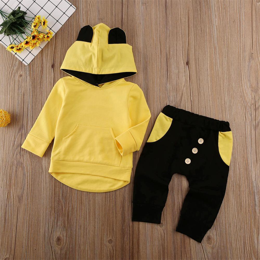 Baby Boys Hooded Long Sleeve Tops & Pants Wholesale - PrettyKid