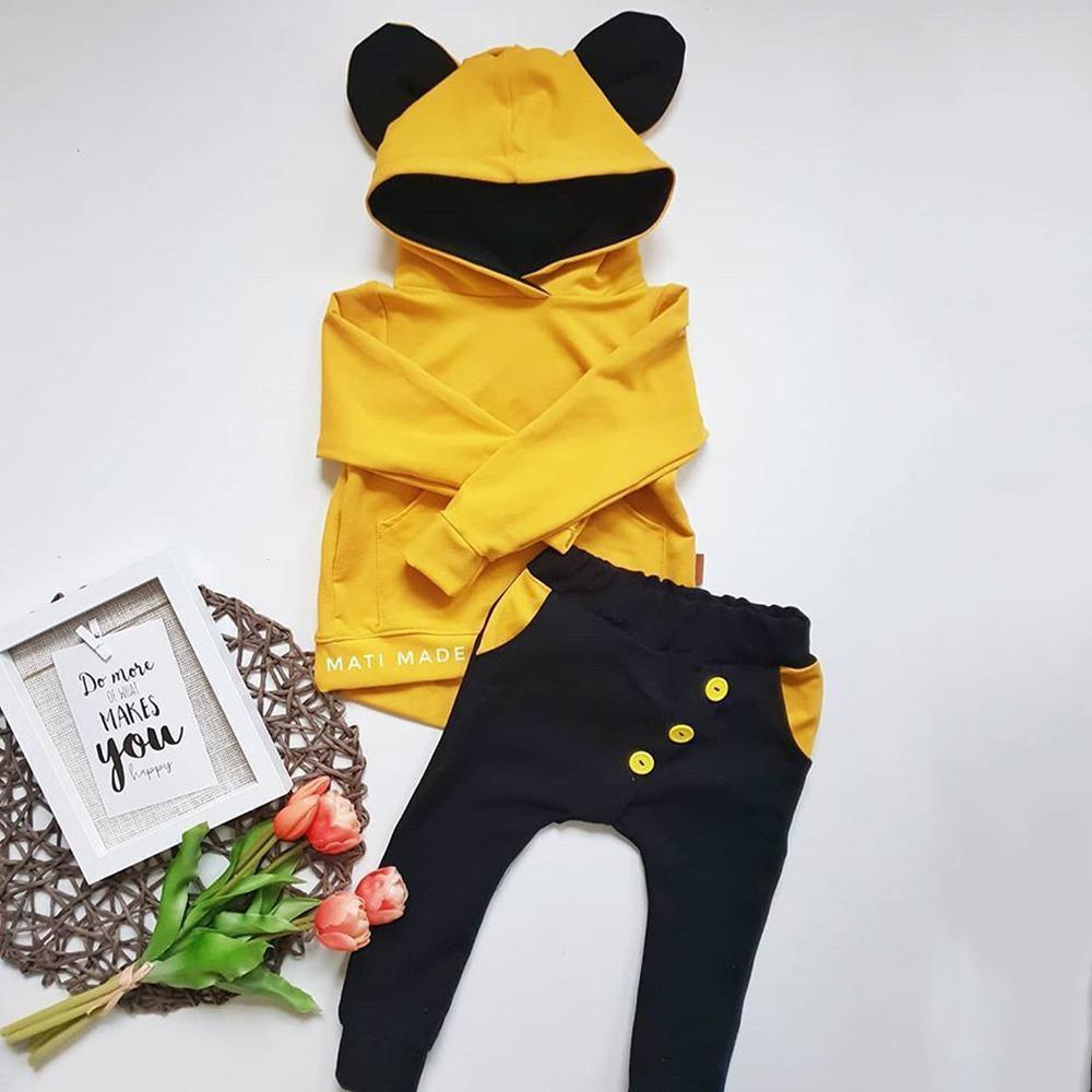 Baby Boys Hooded Long Sleeve Tops & Pants Wholesale - PrettyKid