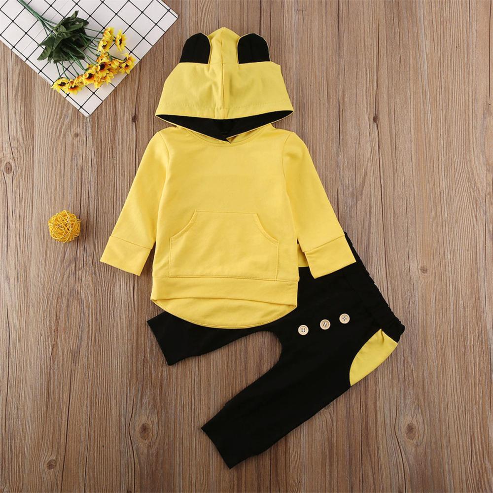 Baby Boys Hooded Long Sleeve Tops & Pants Wholesale - PrettyKid