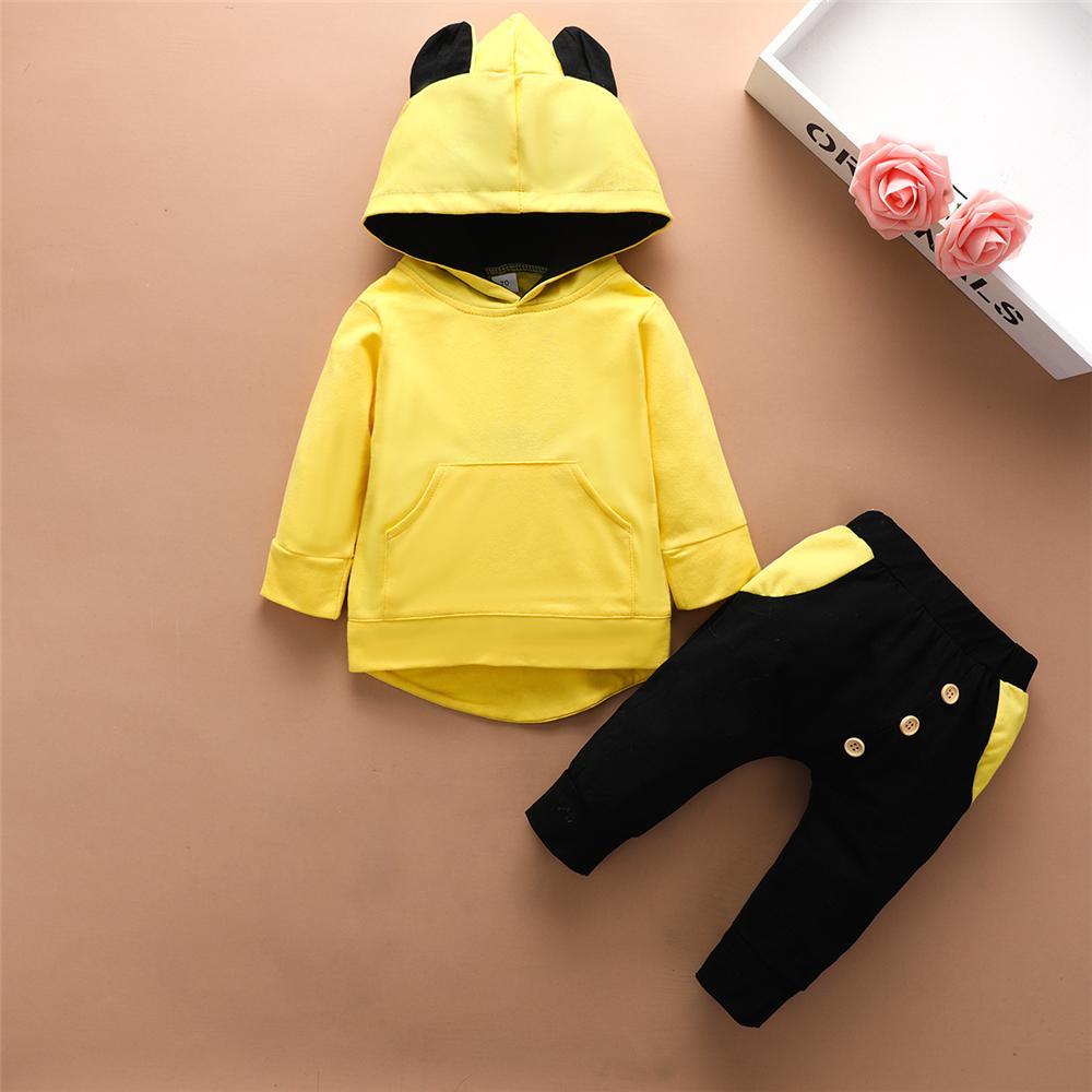 Baby Boys Hooded Long Sleeve Tops & Pants Wholesale - PrettyKid