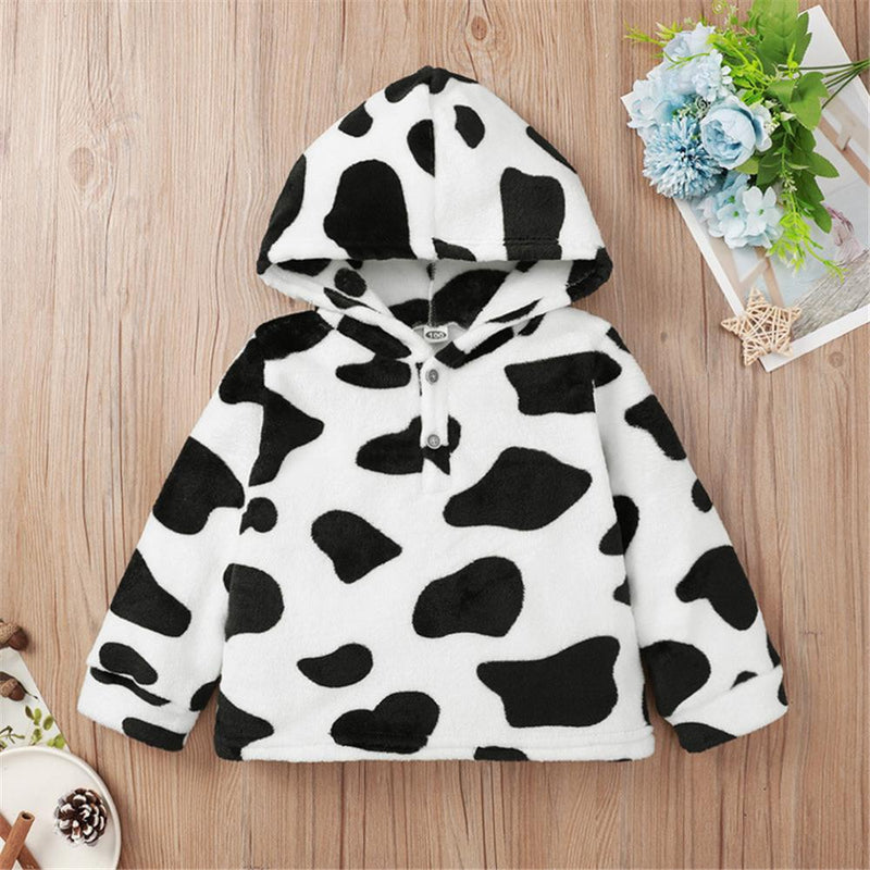 Girls Hooded Printed Long Sleeve Tops Wholesale Clothing For Children - PrettyKid