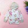 Baby Girls Hooded Striped Floral Top & Pants Baby Wholesale Clothing - PrettyKid