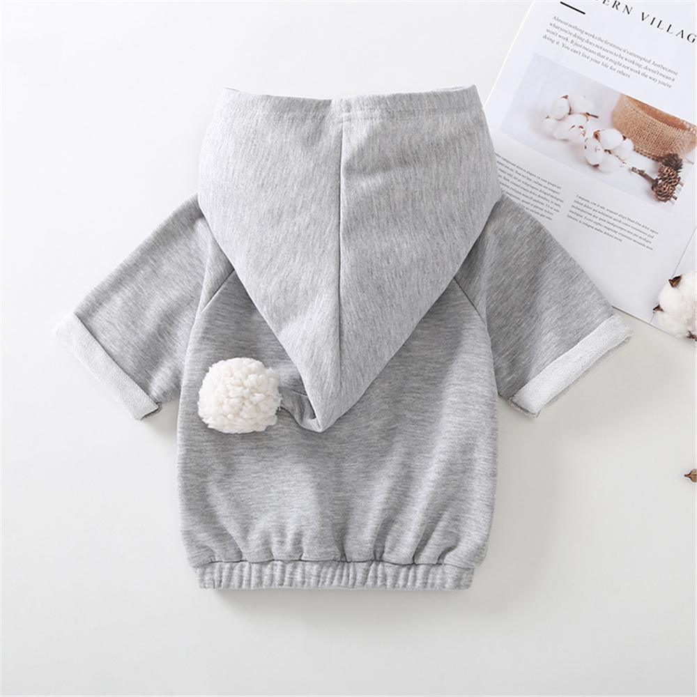 Girls Hooded Three Quarter Sleeve Cloud Top Wholesale Girl Clothing - PrettyKid