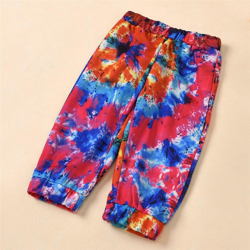 Unisex Hooded Tie-dye Long Sleeve Top & Trousers Toddler Wholesale - PrettyKid