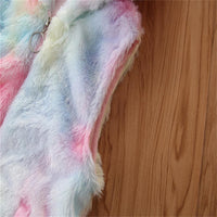 Girls Hooded Tie Dye Zipper Cardigan Vest Girls Boutique Clothes Wholesale - PrettyKid