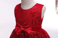 Little Girl Prom Princess Dress Girl Catwalk Performance Dress - PrettyKid