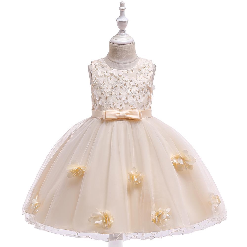 Girl Flowers Princess Tutu Flower Wedding Dress - PrettyKid