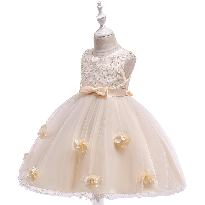 Girl Flowers Princess Tutu Flower Wedding Dress - PrettyKid