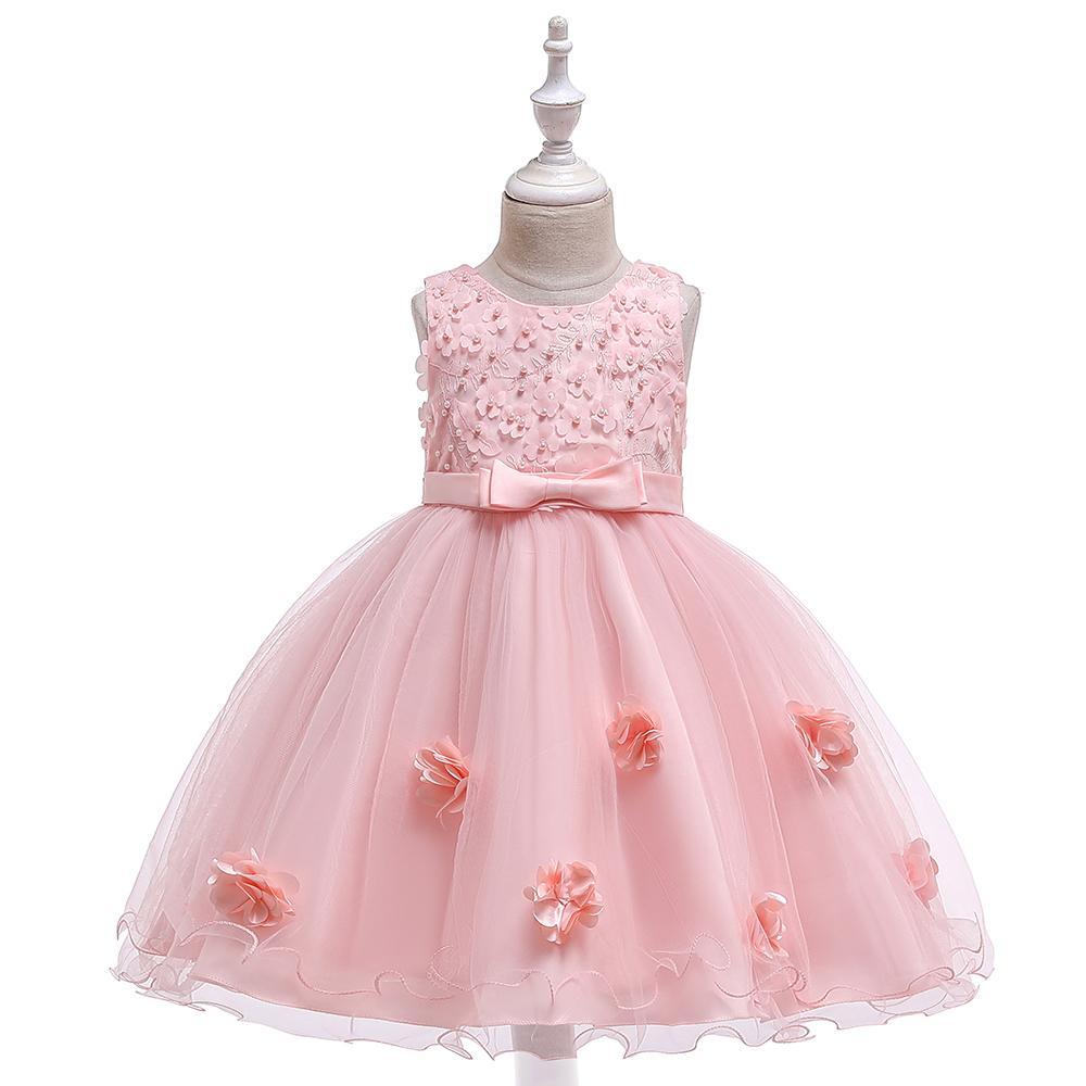 Girl Flowers Princess Tutu Flower Wedding Dress - PrettyKid