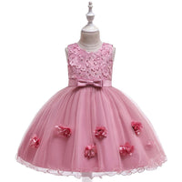 Girl Flowers Princess Tutu Flower Wedding Dress - PrettyKid