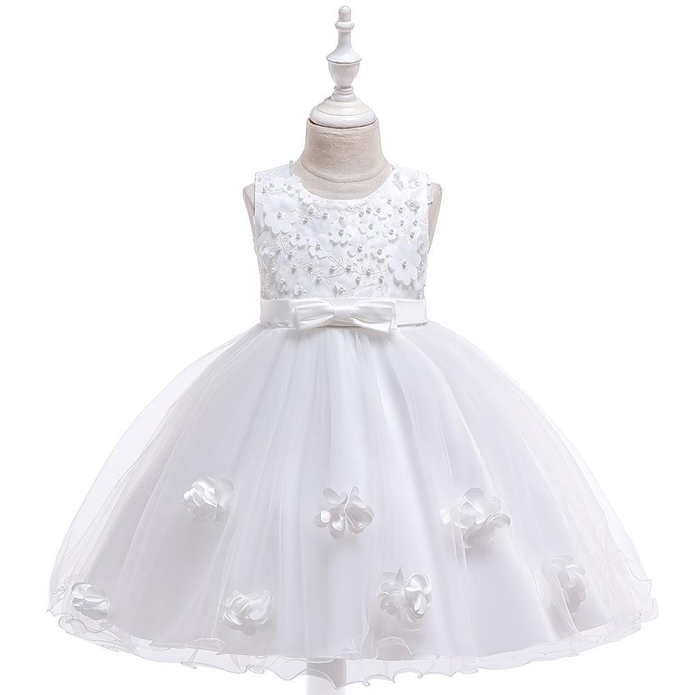 Girl Flowers Princess Tutu Flower Wedding Dress - PrettyKid