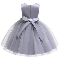 Girl Prom Princess Mesh Catwalk Performance Dress - PrettyKid