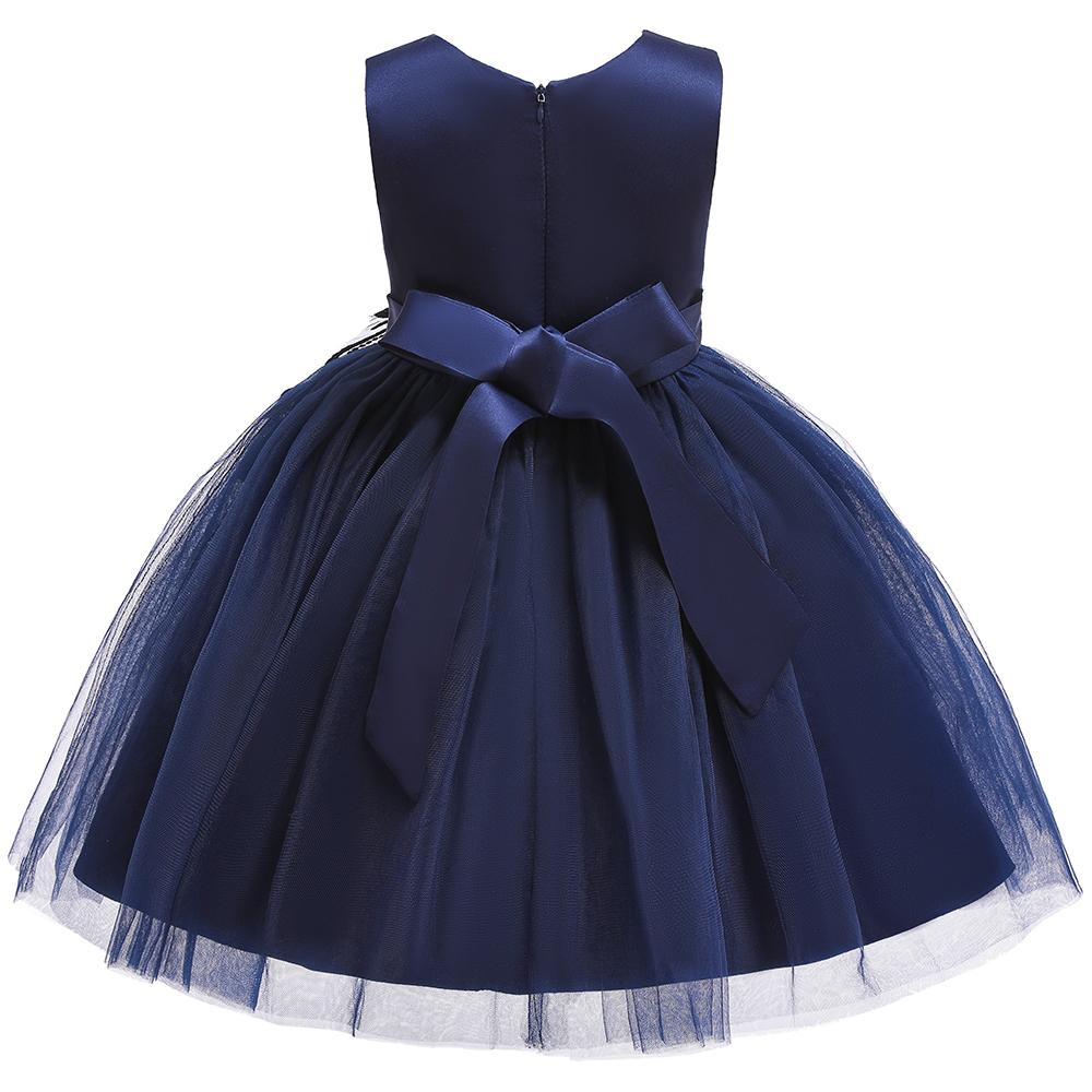 Girl Prom Princess Mesh Catwalk Performance Dress - PrettyKid