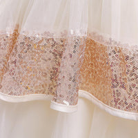 Girls Prom Dresses Sequined Dress Bow Dress Girls Trailing Dresses - PrettyKid