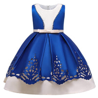 Girls Party Dress Forged Cloth Beaded Skirt Tutu Princess Dress - PrettyKid