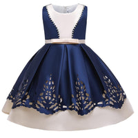 Girls Party Dress Forged Cloth Beaded Skirt Tutu Princess Dress - PrettyKid