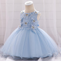 Baby Girl Butterfly Mesh Lovely Princess Dress - PrettyKid