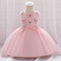 Baby Girl Butterfly Mesh Lovely Princess Dress - PrettyKid