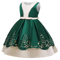 Girls Party Dress Forged Cloth Beaded Skirt Tutu Princess Dress - PrettyKid