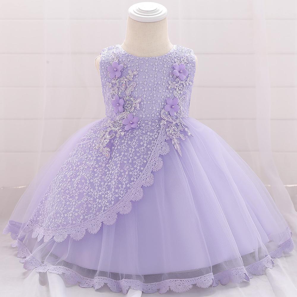 Baby Girl Sequined Flower Dress Princess Tutu Flower Girl Dress - PrettyKid