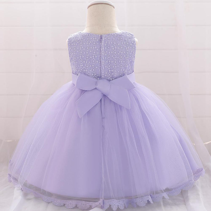 Baby Girl Sequined Flower Dress Princess Tutu Flower Girl Dress - PrettyKid