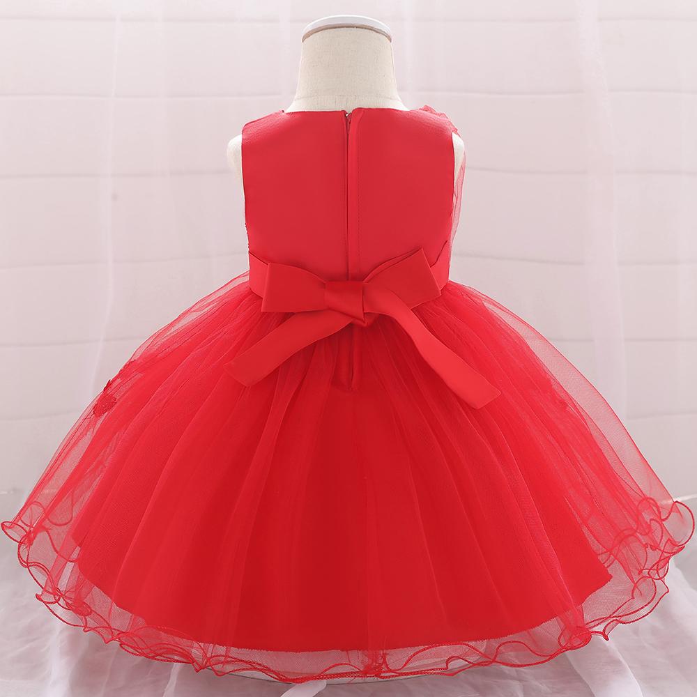 Baby Girl Embroidered Mesh Tutu Flower Princess Dress - PrettyKid