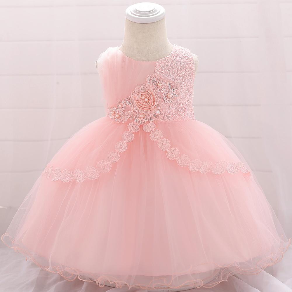 Baby Girl Embroidered Mesh Tutu Flower Princess Dress - PrettyKid