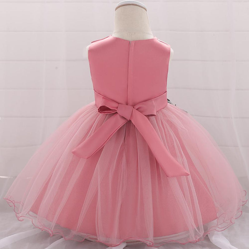 Baby Girl Prom Princess Tulle Tutu Flower Dress - PrettyKid