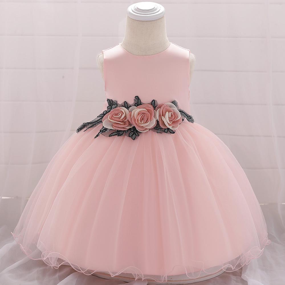 Baby Girl Prom Princess Tulle Tutu Flower Dress - PrettyKid