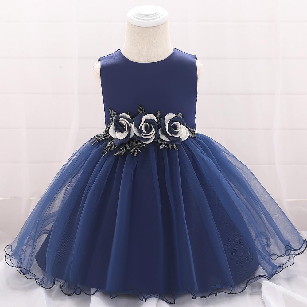 Baby Girl Prom Princess Tulle Tutu Flower Dress - PrettyKid