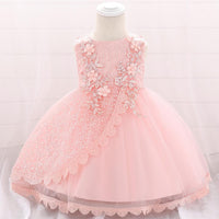 Baby Girl Sequined Flower Dress Princess Tutu Flower Girl Dress - PrettyKid