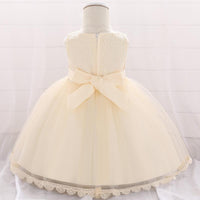 Baby Girl Sequined Flower Dress Princess Tutu Flower Girl Dress - PrettyKid