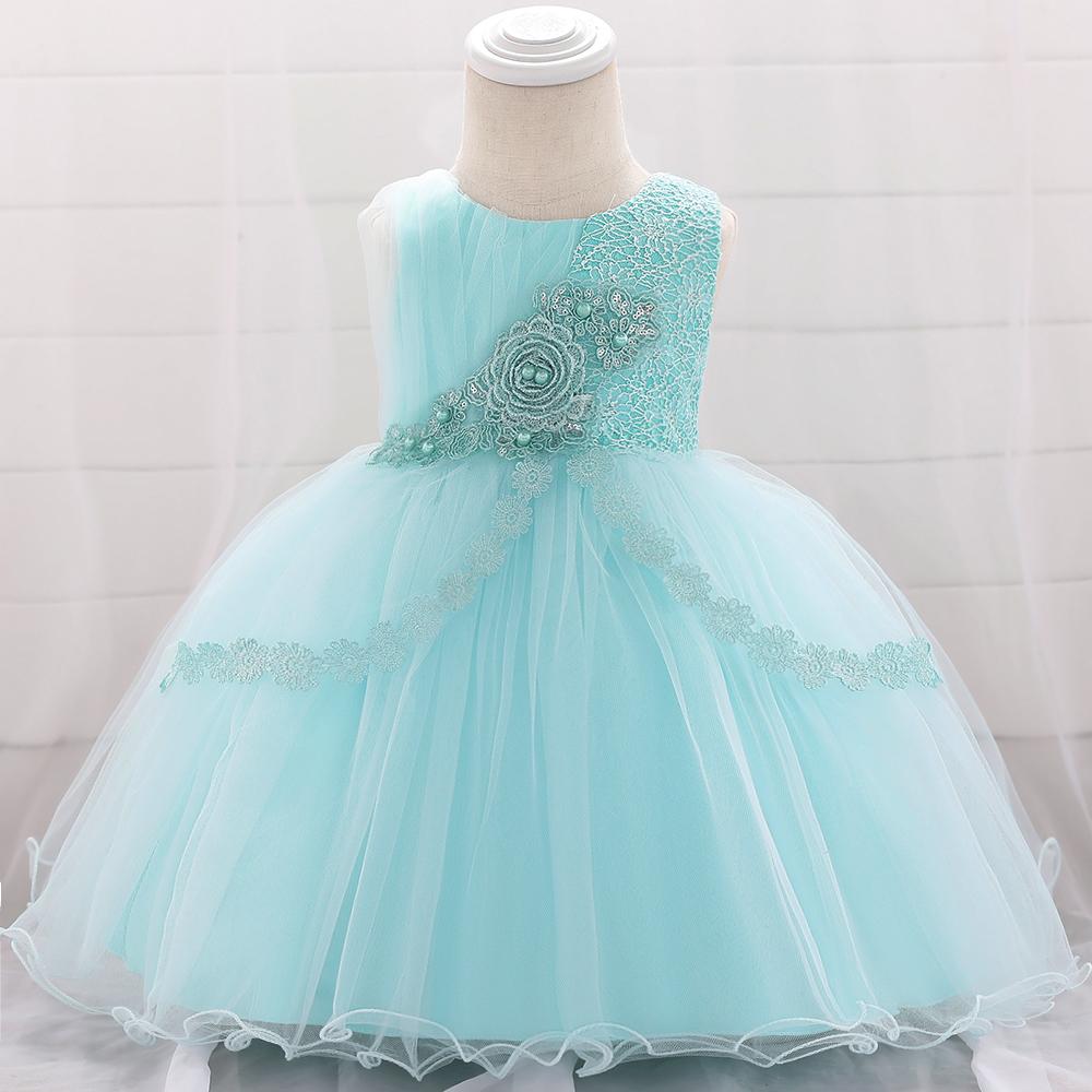 Baby Girl Embroidered Mesh Tutu Flower Princess Dress - PrettyKid