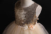 Flower Girl Princess Sequin Flower Tutu Wedding Dress - PrettyKid