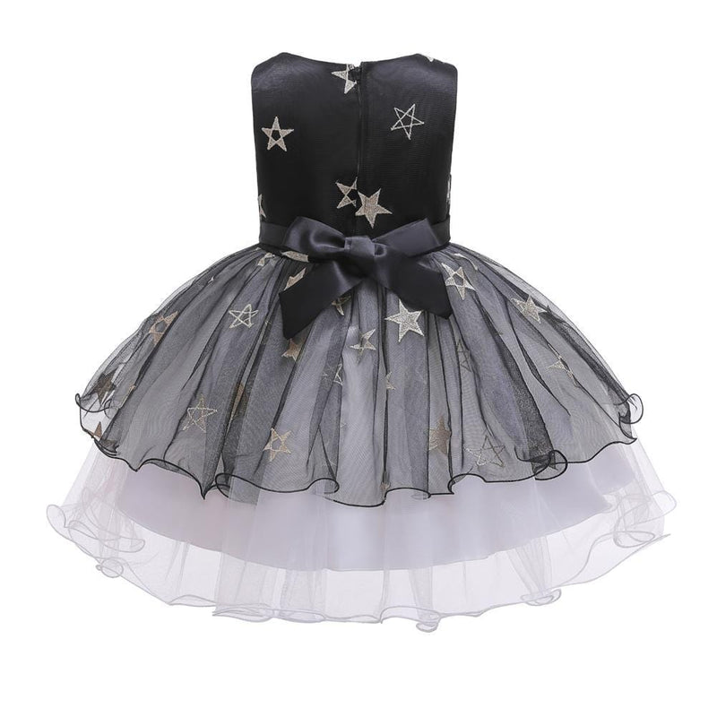Girls Party Dress Princess Tutu Skirt Girls Star Mesh Dress - PrettyKid