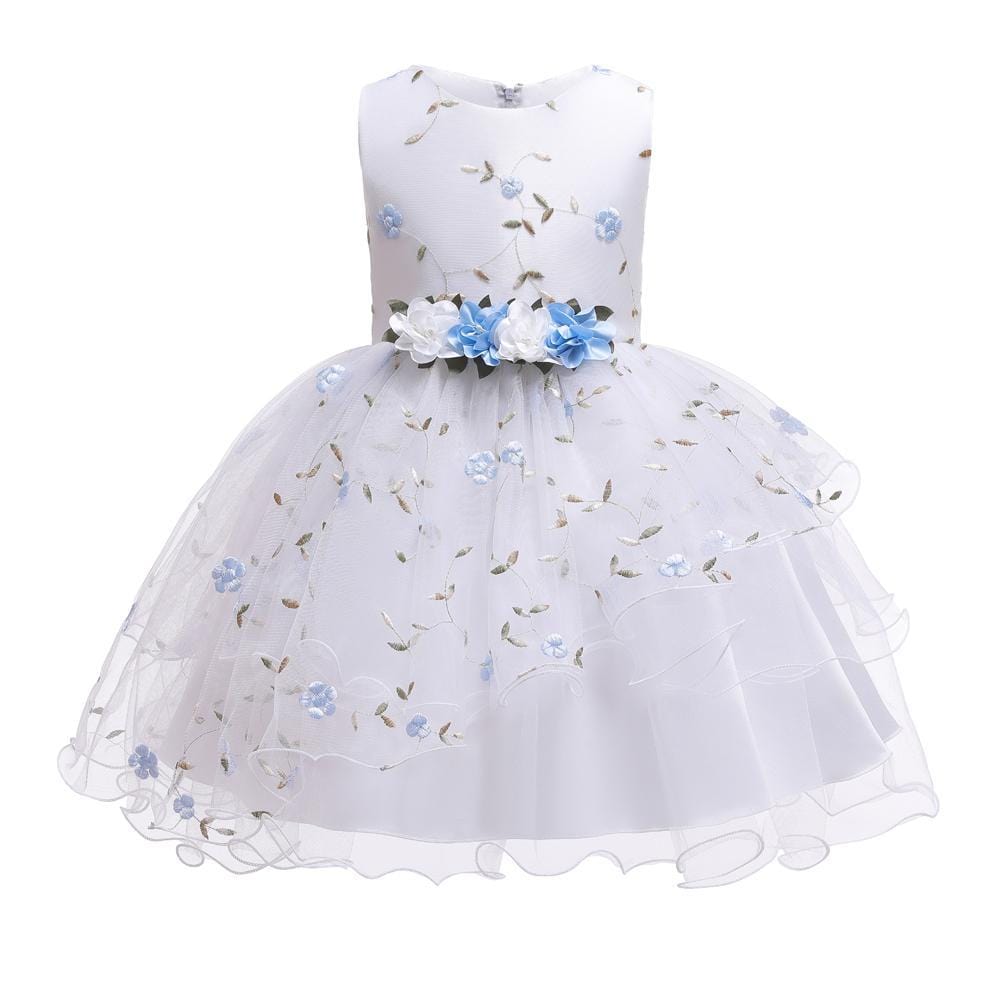 Girls Party Dress Princess Dress Floral Dress Flower Girl Dress - PrettyKid