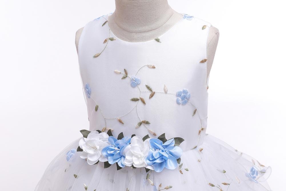 Girls Party Dress Princess Dress Floral Dress Flower Girl Dress - PrettyKid