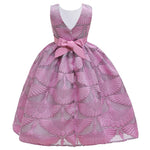 Girls Prom Dress Back V-Neck Princess Dress Flowers Sleeveless Dress - PrettyKid