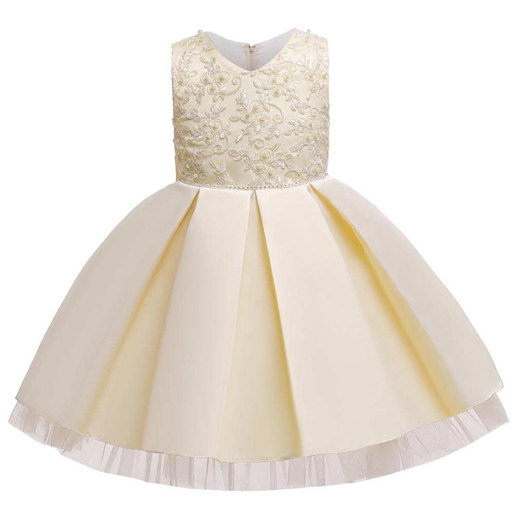 Girls' Party Dress Girls Princess Tutu Skirt Flower Girl Wedding Dress - PrettyKid