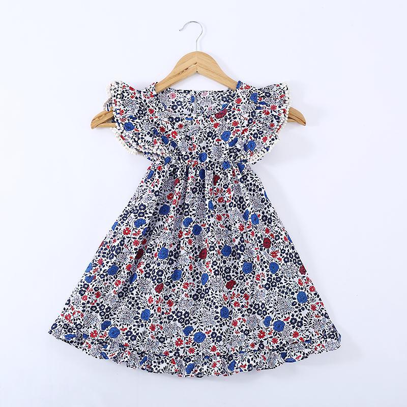 Beautiful Floral Sleeveless Flower Princess Dress - PrettyKid