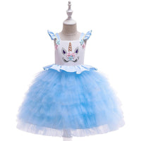 Unicorn Princess Tutu Flower Girl Wedding Dress - PrettyKid